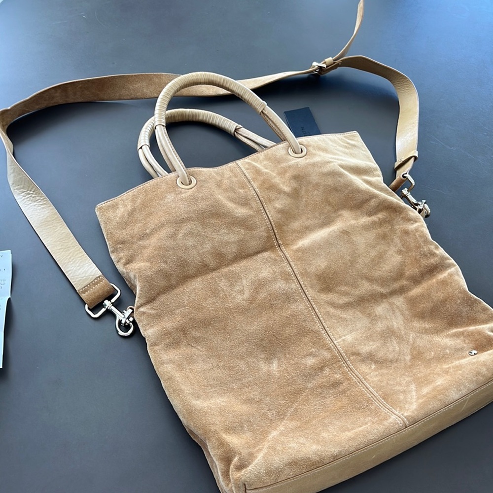 Hailstones Heritage Ali Fold Over Suede Tote Handbag